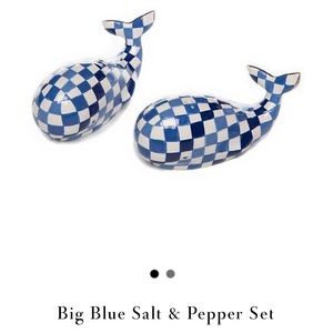 Mackenzie-Childs Big Blue Salt & Pepper Set